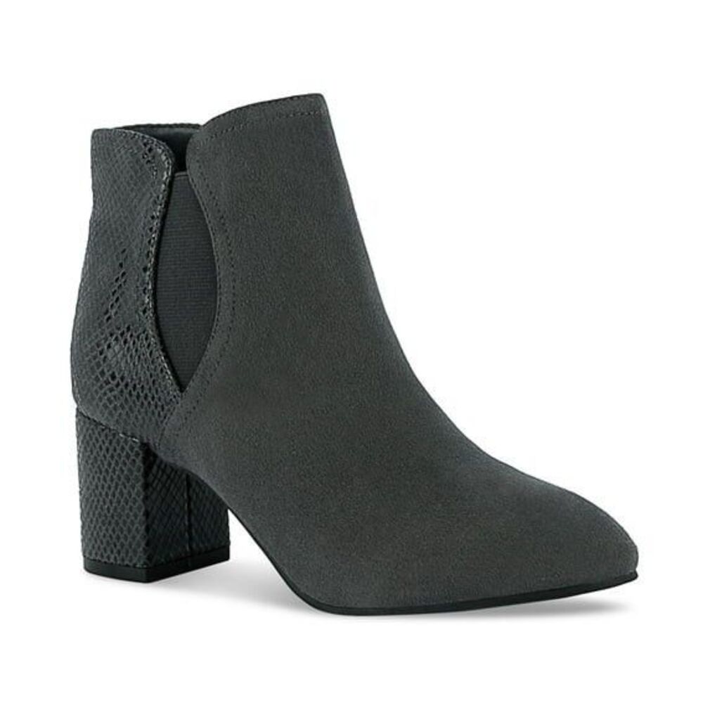 Karen Scott Womens 9 M Grey Ivynaa Block Heel Dress Booties NIB PJ3